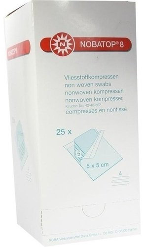 NOBATOP 8 Kompressen 5x5 cm steril 25X5 St