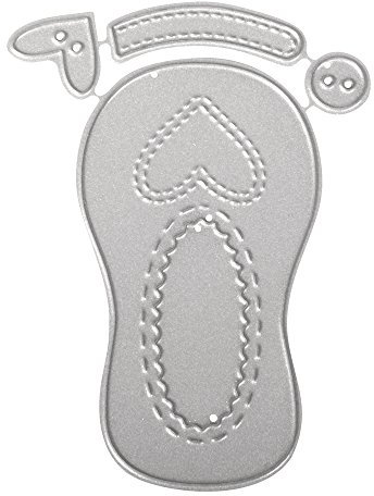 RAYHER 59232000 Stanzschablonen Set, Baby Shoe, SB-Btl, 4 Stück, 1,7-5,8 cm