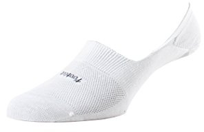 Pantherella Seville 3000F Egyptian Cotton Men's No Show Socks, white, MEDIUM
