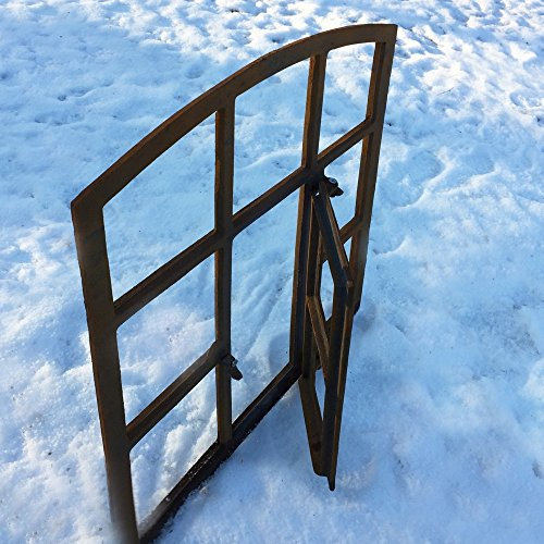 Antikas | Eisenfenster mit Klappe |ca. Höhe 73 cm - Breite 57,5 cm | Stallfenster und Garagenfenster