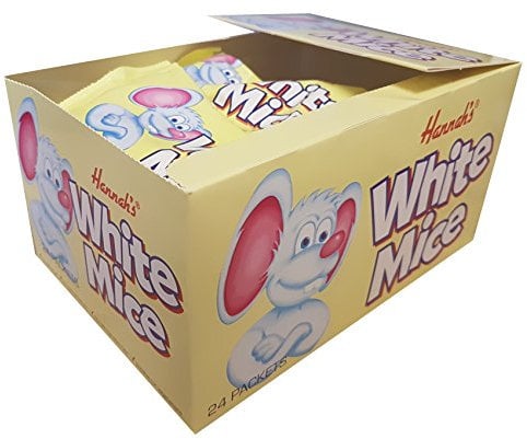 White Chocolate Flavour Mice - Hannah's Candy 40g (Pack of 24)