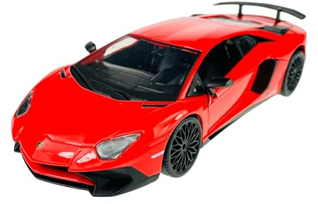 Lamborgihini Aventador LP 750-4 SV Superveloce Rot Orange Coupe Ab 2015 1/24 Bburago Modell Auto