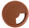 Light Brown Desk Grommet - 60mm Cable Tidy Disc for Office/School Desks and Media Units