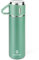 Vacuum Insulated Flask 500ml/16.9oz Stainless Steel Thermo Bottle with Cup for Coffee Water Hot and Cold Drink Flasks.(Green,Single)