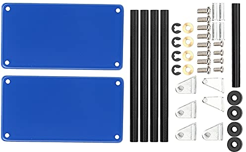 Werkzeugwagen, Werkzeugwagen Regal Robustes Metall Zuverlässig und praktisch mit Rädern für 1/8 1/10 1/12 1/1 für RC Zubehör für Werkstatt Garage(Blau)