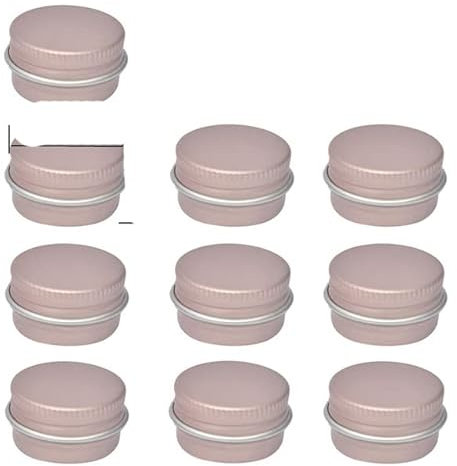 10 pièces 5 ML/10 ML/15 ML pot en aluminium vide pour emballage crème baume ongles bougie cosmétique rond conteneur de stockage Mini boîte en métal-6