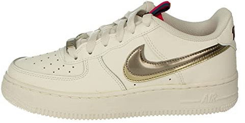 NIKE Air Force 1 LV8 GS Trainers DH9595 Sneakers Shoes (UK 5 US 5.5Y EU 38, Off Noir Pewter 001)