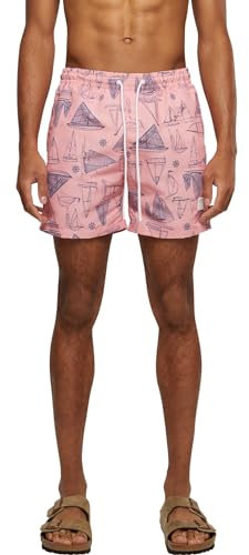 Urban Classics Herren Pattern Swim Shorts M Yacht AOP