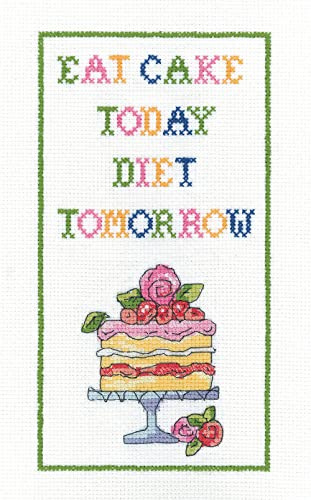 Heritage Crafts Cross Stitch Kit - Diet Tomorrow