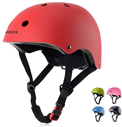 BURSUN Kids Bike Helmet Ventilation & Adjustable Toddler Helmet for Ages 2-3-5-8 Kids Boys Girls Multi-Sport Helmet for Bicycle Skate Scooter, 5 Colors