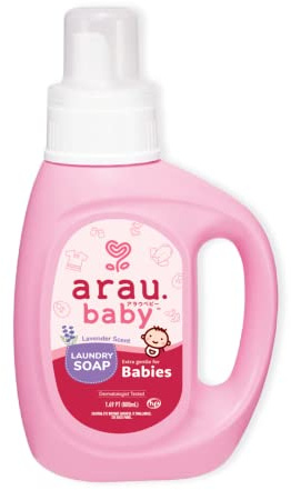 Arau Baby Laundry Soap, Lavender, Plant Based Formula, Safe for Sensitive Skin, Baby Laundry Detergent with No Artificial Fragrance or Additives, Gentle on Infant, Newborn and Baby Clothes, 27 Fl Oz