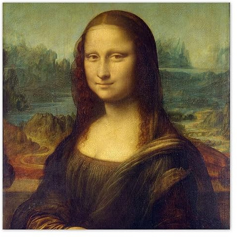 Foto-Poster, Wanddekoration, 70 x 70 cm, Mona Lisa Nr. H1419Y_PL1BC