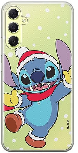 ERT GROUP mobile phone case for Samsung A34 5G original and officially Licensed Disney pattern Stitch 009 optimally adapted to the shape of the mobile phone, partially transparent