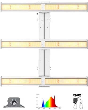 BLOOM PLUS 2024 Neue BP3000Pro LED wachsen Licht 3x3 ft Abdeckung dimmbar Vollspektrum 300W wachsen Licht für Indoor-Pflanzen Veg und Blüte wachsende Lampen für 2x2/3x3 Grow Tent