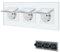 BSEED Enchufe de pared con Cubierta Impermeable,3 Gang Schuko Enchufe con abrazadera,Enchufe Empotrado con placa de cristal,Enchufe Empotrable de 16A,Blanco Enchufes de extensión adecuado para Baño