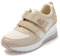 JOMIX Zapatillas Mujer Con Cuña Deportivas Plataforma Sin Cordones Casual Para Caminata, Jogging, Fitness - Beige, 40 EU