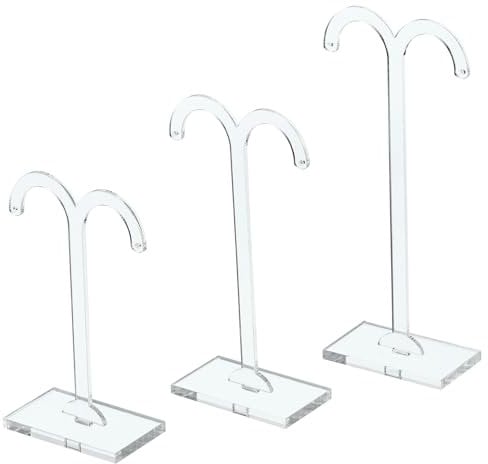 PATIKIL Earring Display Stand, 6pcs Acrylic Earring Holder, Transparent