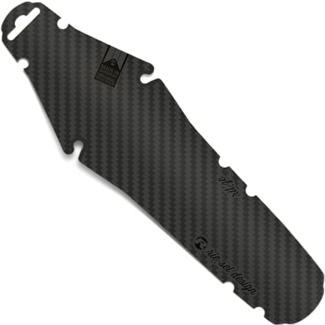 Riesel Design® - rit:ze - Mudguard für den Sattel/Rennrad Schutzblech hinten - einfach installierbares Fahrrad Schutzblech/Hinterrad Steckschutzblech für Jede Radgröße (Carbon)