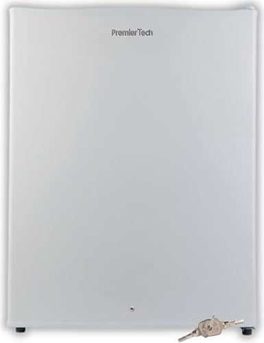 PremierTech PT-FR43K Mini Freezer Congelatore Bianco 42 Litri con Chiave Porta Reversibile 4 Stelle -24°C Classe Energetica E Compatto da Appoggio Silenzioso per Casa Ufficio Camera Hotel