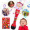Weihnachten Bubble Maschine, Seifenblasenmaschine, Weihnachtsmann Seifenblasen Machine, Automatische Seifenblasenpistole, mit Lichtern und Musik, Automatischer Bubble Machine Kinder