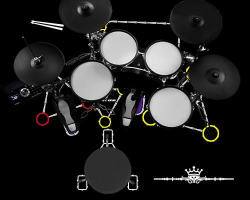 Alfombra para Batería, Alfombra Acusticas, Alfombrilla Insonorizada para Instrumentos Musicales, Alfombra para Bateria Electronica, Alfombrillas de Tambor Antideslizantes Antivibración120 x 70 cm