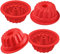 webake Gugelhupfform Silikon Kuchenform 4 Stück 10cm Gugelhupf Backform Gugelhupfform Heißluftfritteuse Silikonform Gugelhupf Kuchen Form für Kuchen, Donut, Pudding