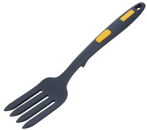 PAMINGONO Fourchette De Cuisine à Nouilles Silicone Antiadhésive Avec Manche Ergonomique Pour Usage Domestique Et Professionnel