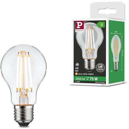 Paulmann 29252 Eco-Line Filament 230V LED Birne E27 1055lm 5,7W 3000K dimmbar Klar