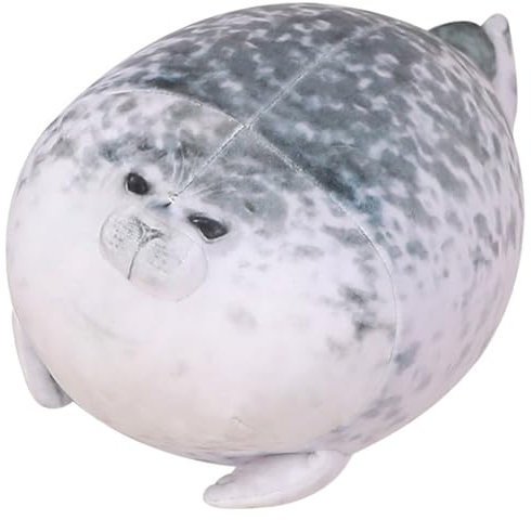 KUKUShining Chubby Seal Plush, Kuschelkissen Stofftier Kissen Süße Plüsch Puppe Flauschiges Spielzeug Für Kinder Mädchen Jungen Geschenk(30cm/11.8in)