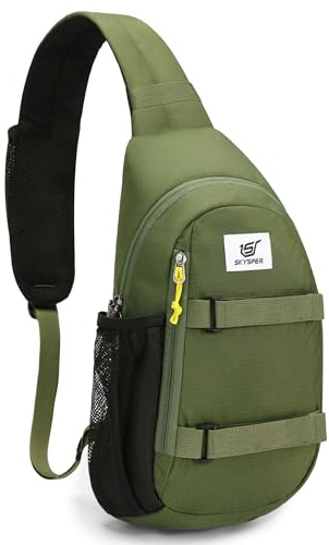 SKYSPER Brusttasche Herren mit RFID & Diebstahlschutz | für Herren & Damen, Umhänge- & Schultertasche, Sling Bag, Reisen & Wandern, Kompakt