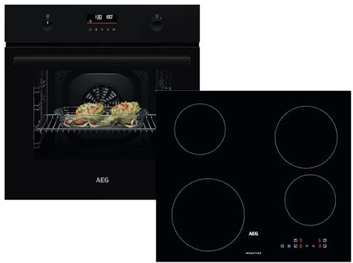 AEG AB34BP Set Pyrolyse Backofen BPK53516XB + Induktionskochfeld HK834060XB