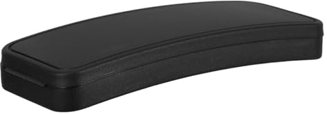 AKOOSY Custodia rigida per occhiali da sole bianca opaca clip scatola portaoggetti compatta in plastica, porta occhiali da sole leggero e portatile, per viaggi e uso quotidiano