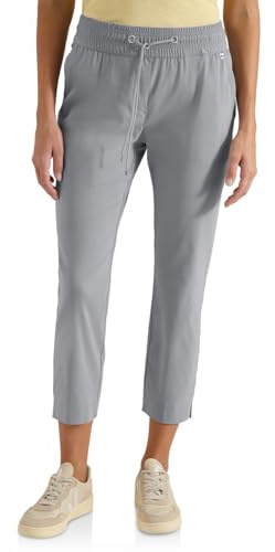 Cecil Mid Waist Slim Leg Hose im Casual Fit Obelisk Grey 2X