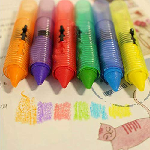 Aumotop Ensemble de Crayons de Bain Colorés pour bébé, Jouets Douche Baignoire Non Toxiques Faciles à Nettoyer pour Enfants, Crayons Cire Aquarelle Sûrs et Inoffensifs la Peinture Créative, 1 Jeu
