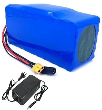 Batería De Litio De 48 V Y 12,5 Ah Para Patinete Eléctrico Con Cargador, Batería De Iones De Litio Para Bicicleta Eléctrica, BMS Integrado 48V 12.5Ah,XT30