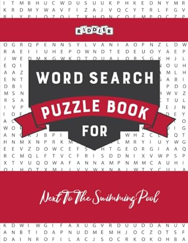 Word Search Puzzle Book for Next To The Swimming Pool