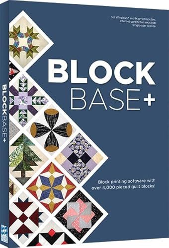 BlockBase+ Software (For Mac® and Windows®): Block printing software with over 4,000 pieced quilt blocks!