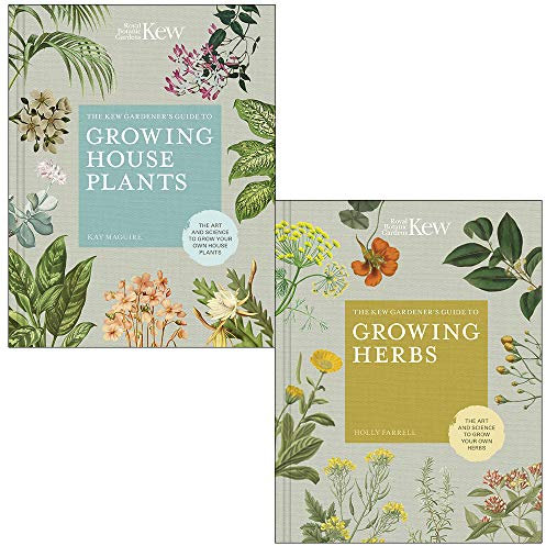 Le guide du jardinier de Kew sur la culture des plantes d'intérieur, ensemble de 2 livres sur la culture des herbes