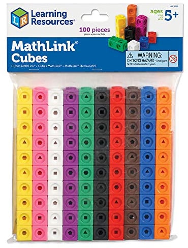 Learning Resources Mathlink-Steckwürfel (Set mit 100 Stück)