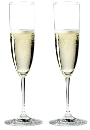 RIEDEL 6416/08 Vinum Champagner Flöte, 2-teiliges Champagnerflöten Set, Kristallglas