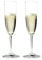 RIEDEL 6416/08 Vinum Champagner Flöte, 2-teiliges Champagnerflöten Set, Kristallglas