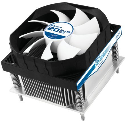 ARCTIC Alpine 20 Plus CO - 130 Watt Low Noise CPU Cooler with 92 PWM Fan for Intel Socket 2011 - Ideal for Systems running 24/7