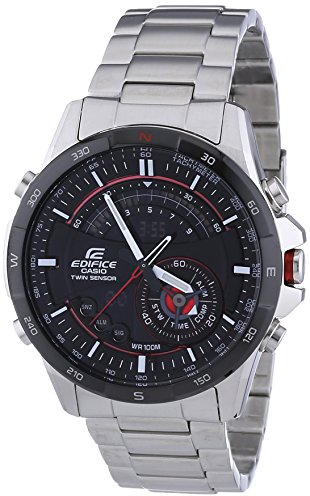Casio Herren-Armbanduhr XL Edifice Premium Chronograph Quarz Edelstahl ERA-200DB-1AVER