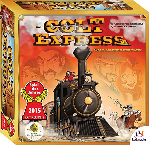 Ludonaute, Colt Express, Grundspiel, Familienspiel, Spiel des Jahres 2015, 2-6 Spieler, Ab 10+ Jahren, 40+ Minuten, Deutsch