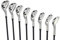 Menâ€™s Powerbilt Golf EX-550 Hybrid Iron Set, which Includes: #4, 5, 6, 7, 8, 9, PW +SW Regular Flex Graphite Right Handed New Utility Clubs