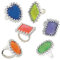 Unique Party 84796 - Jouets pour Pochette Cadeau - Bagues Enfants en Plastique - Assortiment de 24