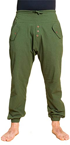 PANASIAM Yogipants 01, Cotton, Olivegreen, XL