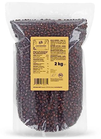 KoRo - Haricots azuki bio 2 kg - Haricots au goût sucré et noisette issus de l'agriculture biologique contrôlée