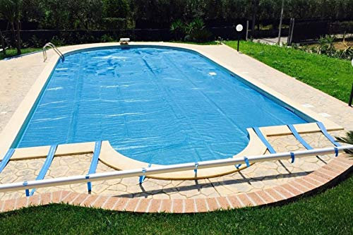 Polimpianti Copertura Estiva ISOTERMICA SUNGLO 12x5 Rettangolare per Piscine INTERRATE