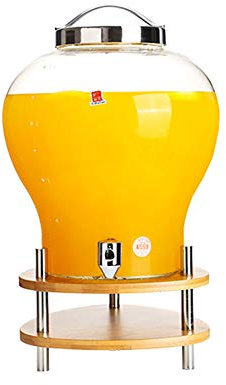 Aprilhp Dispensador de Jugo con Acero Inox Grifo, Dispensador De Bebidas para Limonada, Té, Agua Fría, Vino, Adecuado para ei Hotel de la Fiesta de Buffet